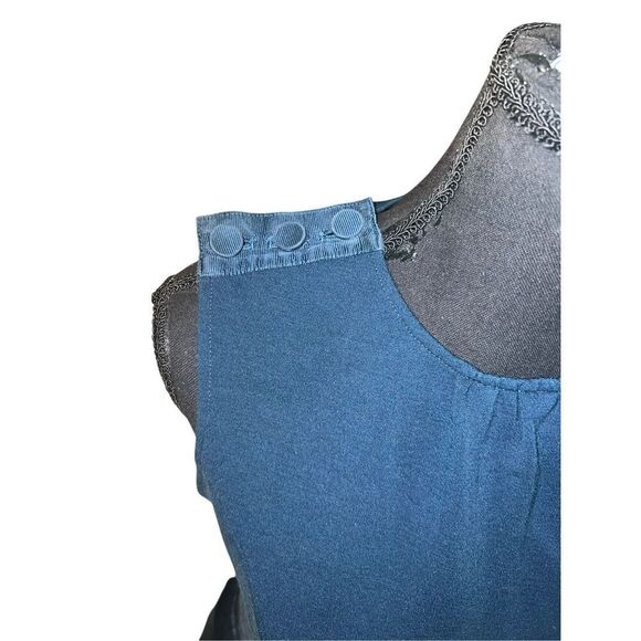 Diane Von Furstenberg Womens 2 Navy Blue Sheath Dress Wool Silk Blend vintage - Picture 4 of 11